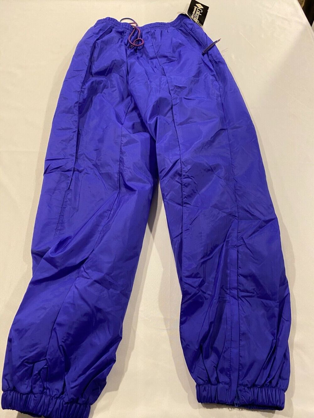 NEW Vintage Mens Medium COLUMBIA Switchback KM 8050 Lapis Lined Nylon Pants